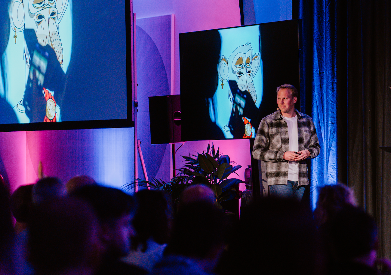 Mike Lelieveld keynote spreker tijdens Web3 congres